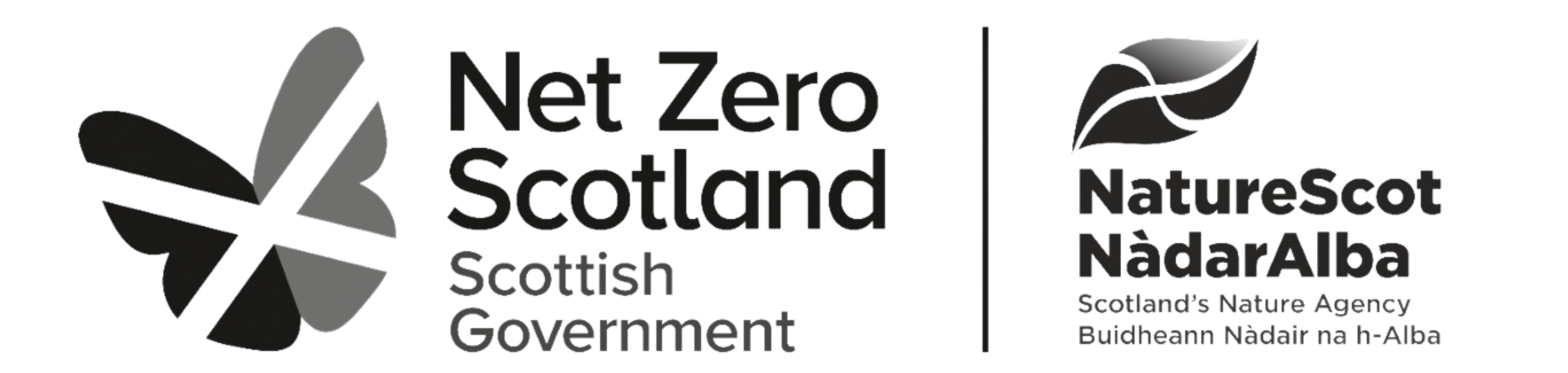 Net Zero Scotland and Nature Scot logo